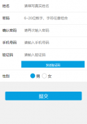 【自适应】一款简单的注册页面